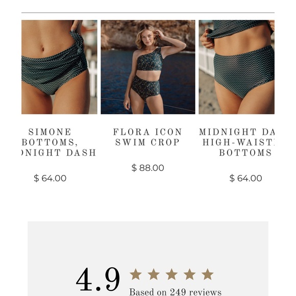 Albion fit check black bikini bottoms with extra fabric to tie on the side - Picture 5 of 7